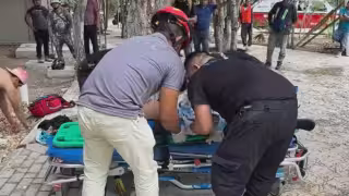 El trabajdor fue trasladado de emergencia a un hospital de Tulum