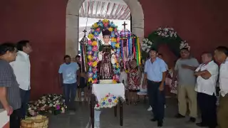 San Lorenzo Martir regresa a su nicho tras el fin de las fiestas patronales de Tahmek