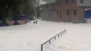 Autoridades asistieron a las zonas afectadas por el desbordamiento de la presa de Naucalpan