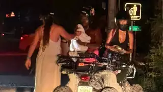 Turistas estadounidenses resultan heridas al volcar en su cuatrimoto en Tulum  