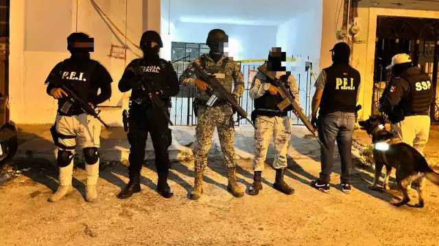 La visita fue en una casa a espaldas del cementerio de Cholul