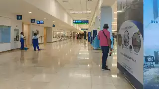 Se registra poca afluencia de pasajeros en el aeropuerto