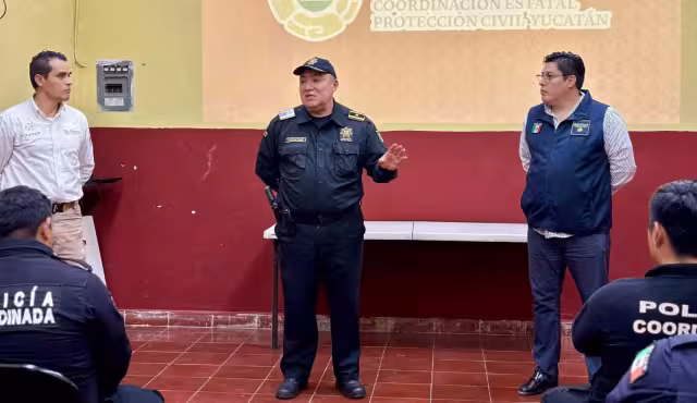 Corporaciones policiacas del Sur participan en una jornada de capacitación en caso de temblores