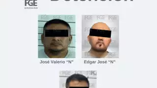 Los detenidos fueron identificados como José Valerio “N”, Edgar José “N” y Edgar “N”