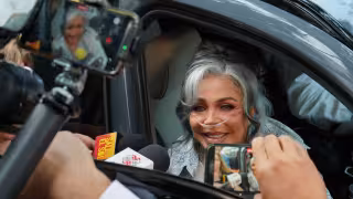 Veronica Castro con oxigeno