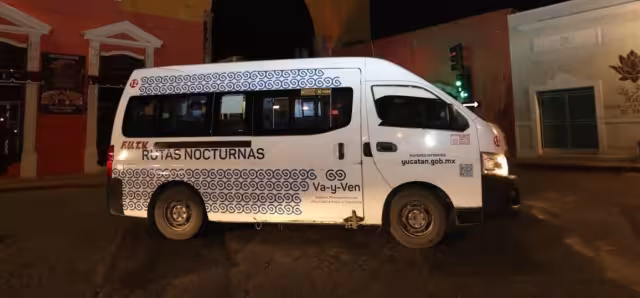 Las rutas nocturnas de Mérida operan sólo con pago electrónico