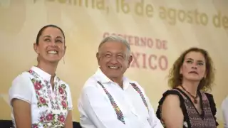 AMLO y Sheinbaum inauguran acueducto en Manzanillo que garantiza suministro de agua por 50 años