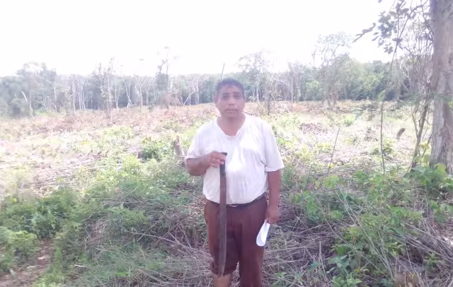 Marino Uitz Chín fue dado de baja injustificadamente del Programa Sembrando Vida por no prestarse a actos de corrupción.