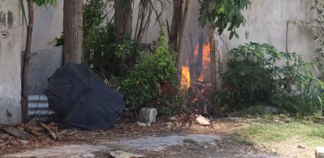 Bomberos de la SSP sofocaron el incendio en el terreno
