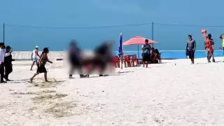 Turista de la CDMX muere ahogado en el mar en Celestún