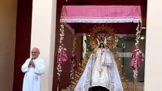 Feligreses participaron en las Alboradas que dieron inicio a las fiestas patronales de la Virgen de las Mercedes en Champotón.