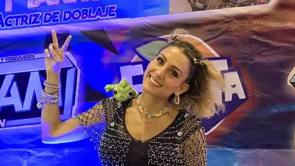 Romina Marroquín Payró, actriz de doblaje, fue una de las invitadas de la Convención Tsunamii