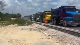 Volqueteros rechazan nuevas agrupaciones sindicales en Calakmul