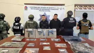 Los detenidos portaban tres armas cortas y múltiples cartuchos
