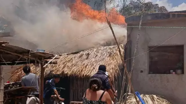 Entre las pérdidas hubo vajillas, artículos de cocina y toda la estructura de las construcciones