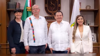 Joaquín Díaz Mena se reunió con el embajador de Alemania en México, Clemens von Goetze