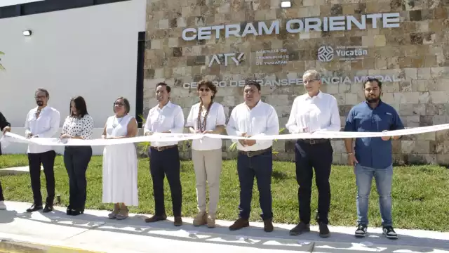 María Fritz y Mauricio Vila cortaron el listón de inauguración del CETRAM Oriente