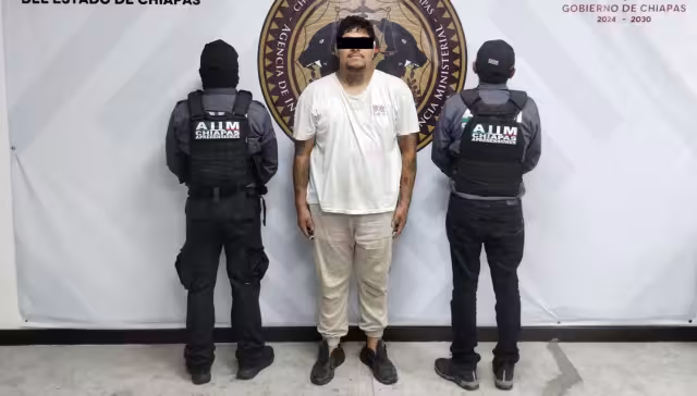 El hombre quedó a disposición de la Fiscalía de Chiapas