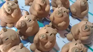 Cada merengue de capibara se vende en 10 pesos