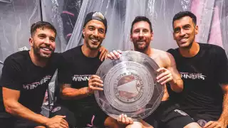 La celebración con los grandes