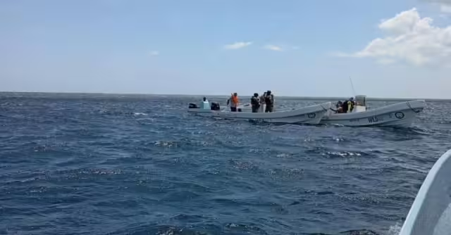 Autoridades atrapan a hombres de mar durante la captura ilegal de especies frente a San Felipe