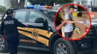 Hombre guardó en su ropa  champús y un peluche.