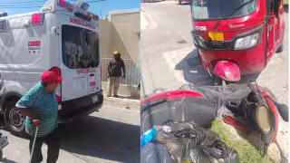 Un choque entre un mototaxi y una motocicleta dejó un lesionado en el Centro de Seybaplaya.