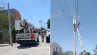 Más de 2 mil habitantes de Sabancuy se quedaron sin energía eléctrica.