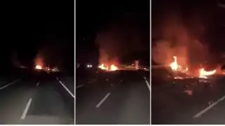 Un conductor captó el momento exacto del accidente del futbolista
