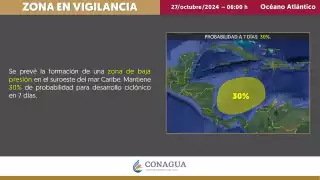Pronostican intensas lluvias para el lunes en Campeche y Quintana Roo