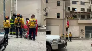 Pierde el equilibrio y termina hospitalizado:  Indigente cae de dos metros de altura en Playa del Carmen   
