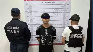 Con más de 120 envoltorios con presuntas sustancias, detienen a un hombre en Tulum