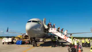 Fue un Boeing 737 encargado de llevar a 168 pasajeros al destino mexicano