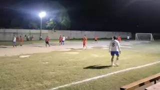 Se jugaron dos partidos del torneo de futbol 7 varonil de Sabancuy en Campeche