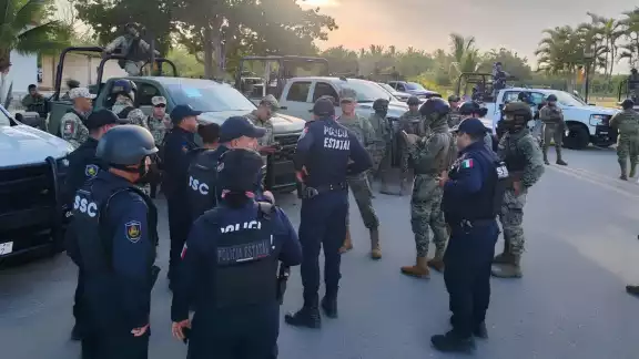 Elementos de diferentes corporaciones trabajan en conjunto para vigilar la entidad.