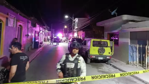 Elementos de la Guardia Nacional resguardaron la escena del crimen. Elementos de la Guardia Nacional resguardaron la escena del crimen.