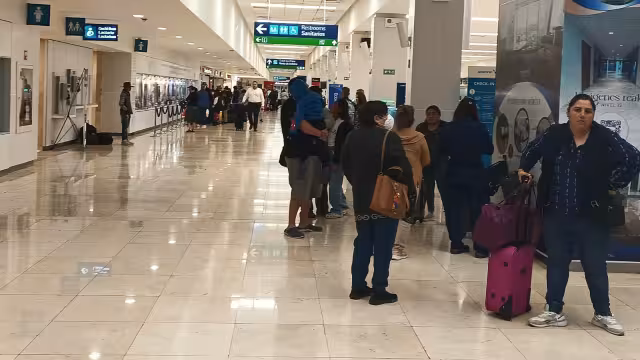 El aeropuerto de Mérida registra buena afluencia de pasajeros