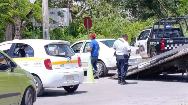 En los incidentes se registraron lesionadas que tuvieron que recibir atención de los paramédicos tras el impacto