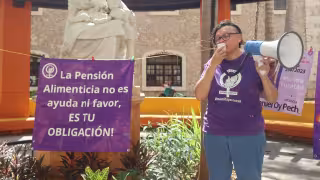 Madres protestan en Mérida por deudores alimentarios y falta de pensión digna