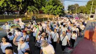 La Marcha por la Vida y por la Familia llegó a la explanada del Santuario Mariano Diocesano de Nuestra Señora del Carmen.