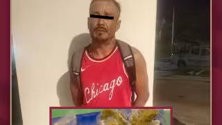 Agentes de la SPSC detuvieron a un sujeto en la ciudad de Champotón.