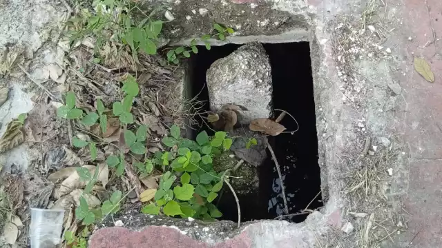 Cajas de registro sin tapa representan peligro en la colonia San Martín