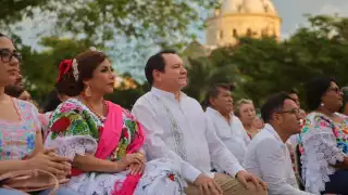 Joaquín Díaz Mena acompaña a alcaldes electos de Yucatán en sus tomas de protesta