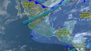 La SEPROCI informa sobre la llegada de un Frente Frío No. 14 que afectará a Campeche desde la mañana de este miércoles