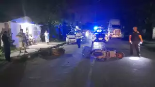  Choque de motonetas en Escárcega deja dos menores lesionados