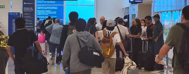 Los vuelos se retrasaron desde los 3 minutos hasta casi una hora