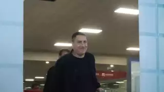 Efraín llegó en la madrugada a la CDMX