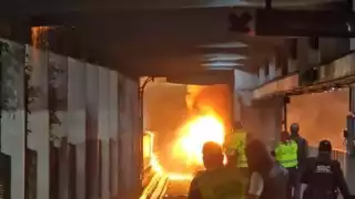 El fuego alertó a los cuerpos de emergencia de la CDMX.