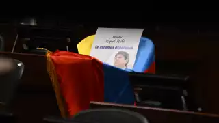 El senador colombiano Miguel Uribe fue baleado el 7 de junio durante un acto de campaña en Bogotá.