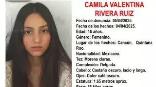 Camila Valentina Rivera Ruíz fue posible víctima de la Privación de la Libertad Personal en Cancún.
